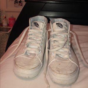White high top old school vans